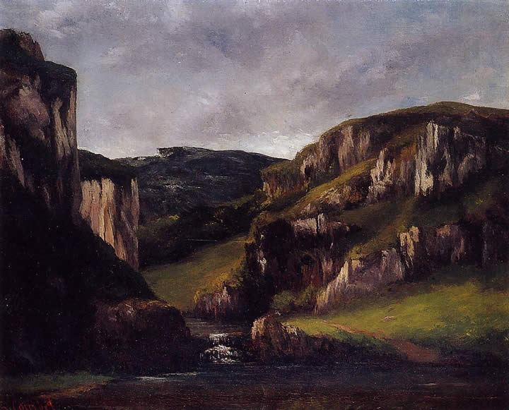Gustave Courbet Cliffs near Ornans